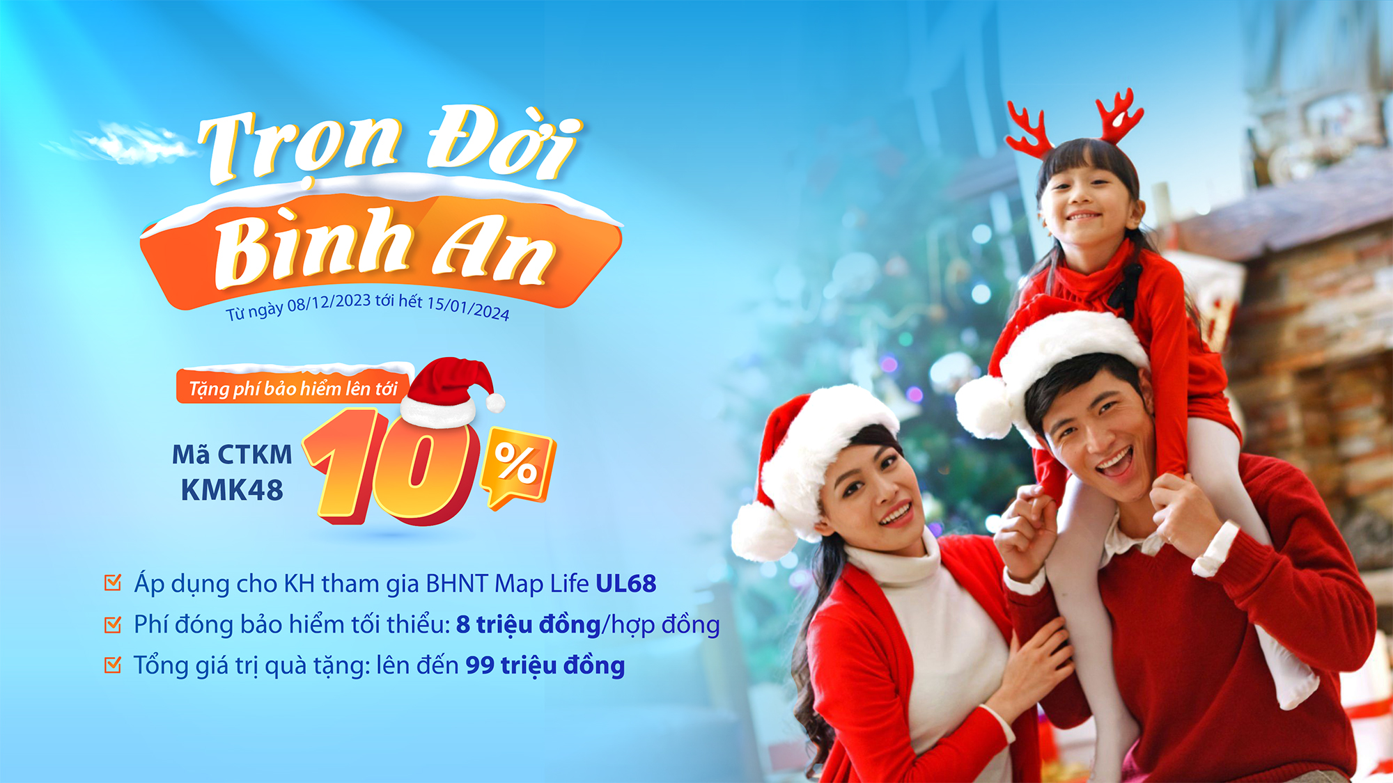 CTKM dành cho KHCN tham gia BHNT MAP Life 
